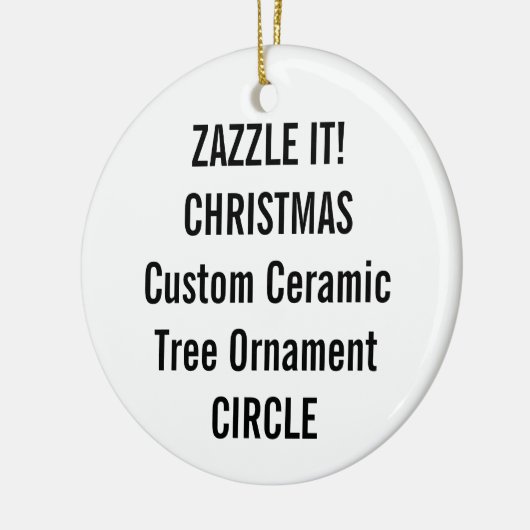 Ornement ROND en céramique fait sur commande (Gauche)