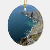 Ornement Rond En Céramique Falaises irlandaises dans Dingle Irlande par (Gauche)