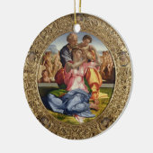 Ornement Rond En Céramique Famille sainte avec St John (Doni Tondo), 1504-05 (Gauche)