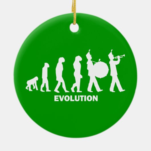 Ornement Rond En Céramique fanfare d'évolution (Dos)