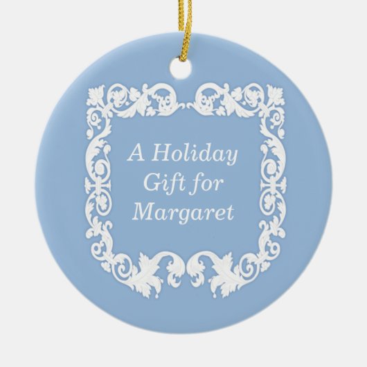 Ornement Rond En Céramique Faux jasperware (Devant)