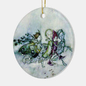 Ornement Rond En Céramique Fées d'une songe d'une nuit d'été (Gauche)