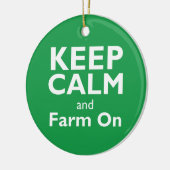 Ornement Rond En Céramique Ferme dessus (Gauche)