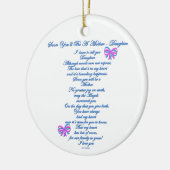 Ornement Rond En Céramique Fille attendant le ęr bébé (Gauche)