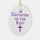 Ornement Rond En Céramique Fille de la conception de roi (Droite)