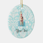 Ornement Rond En Céramique Fille de surfer (Droite)