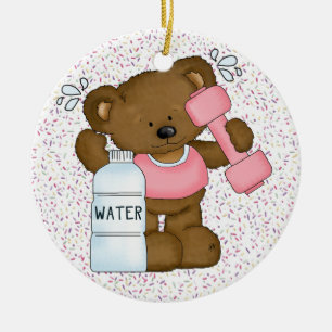 Ornement Rond En Céramique Fitness !