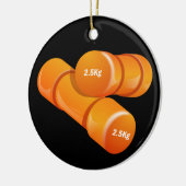 Ornement Rond En Céramique Fitness ! (Gauche)