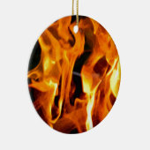 Ornement Rond En Céramique Flamme (Droite)