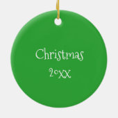 Ornement Rond En Céramique Fleur de cactus vert crique Jardin Plante pointill (Dos)