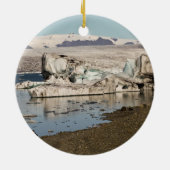 Ornement Rond En Céramique Formations d'iceberg (Dos)