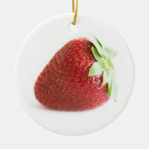 Ornement Rond En Céramique Fraises