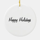 Ornement Rond En Céramique Frères tigrés oranges (Dos)