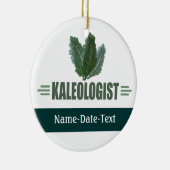 Ornement Rond En Céramique Funny Kale (Droite)