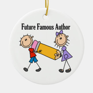 Ornement Rond En Céramique Futur auteur célèbre
