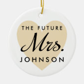 Ornement Rond En Céramique Future Mme (Devant)