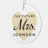 Ornement Rond En Céramique Future Mme (Gauche)