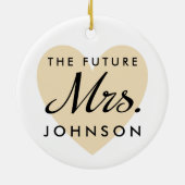 Ornement Rond En Céramique Future Mme (Dos)