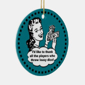 Ornement Rond En Céramique Gagnant de jeu de matrices (Droite)