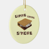 Ornement Rond En Céramique Gimme S'more (Droite)