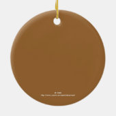 Ornement Rond En Céramique Gingersnap Cookie Orament (Dos)