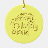 Ornement Rond En Céramique Girafe (Devant)