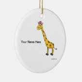 Ornement Rond En Céramique Giraffe - Femme (Droite)