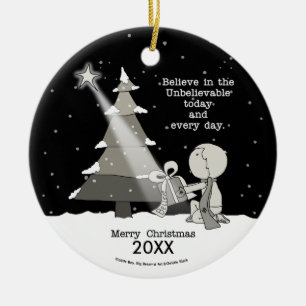 Ornement Rond En Céramique Giver cadeau-Joyeux Noël