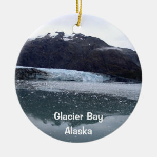 Ornement Rond En Céramique Glacier Bay, Alaska