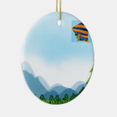 Ornement Rond En Céramique Glissement de coup (Droite)