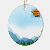 Ornement Rond En Céramique Glissement de coup (Gauche)