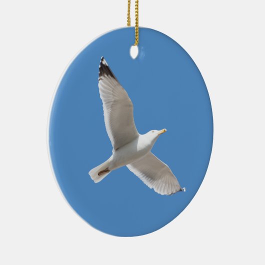Ornement Rond En Céramique Goéland volant (Droite)