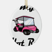 Ornement Rond En Céramique golf cart3 (Droite)
