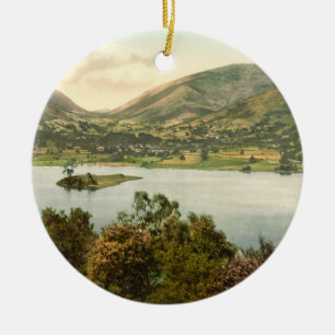 Ornement Rond En Céramique Grasmere III, secteur de lac, Cumbria, Angleterre
