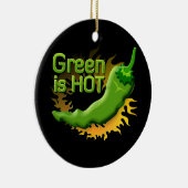 Ornement Rond En Céramique Green is HOT (Droite)