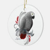 Ornement Rond En Céramique Gris africain (Gauche)