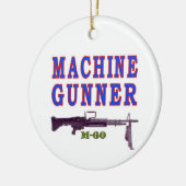 ORNEMENT ROND EN CÉRAMIQUE GUNNER MACHINE (Gauche)