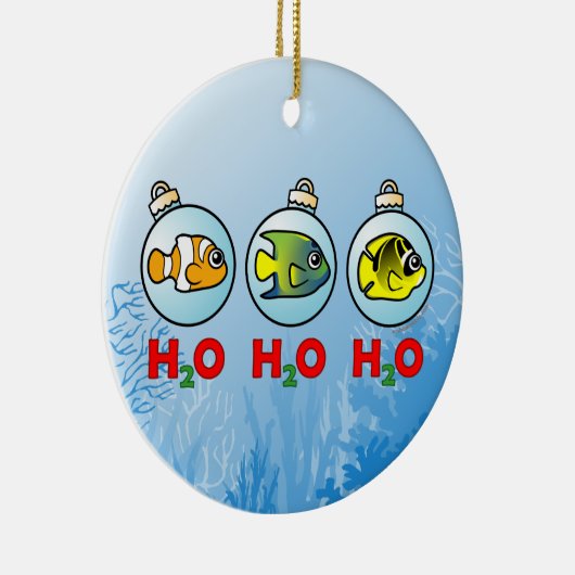 ORNEMENT ROND EN CÉRAMIQUE H2O !H2O !H2O ! (Droite)