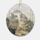 Ornement Rond En Céramique Haghia Sophia, plat 19 : vue extérieure du mosq (Gauche)