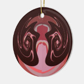 Ornement Rond En Céramique Hakuna matata couleurs (Gauche)