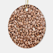 Ornement Rond En Céramique Haricots de Pinto (Gauche)