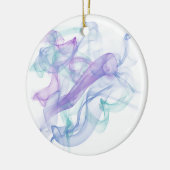 Ornement Rond En Céramique Haze violet Abstrait (Gauche)