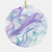 Ornement Rond En Céramique Haze violet Abstrait (Dos)