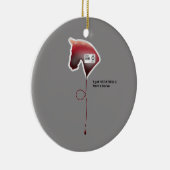 Ornement Rond En Céramique Hépatite C (Droite)