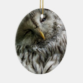 ORNEMENT ROND EN CÉRAMIQUE HIBOU (Droite)