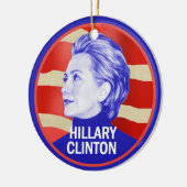 Ornement Rond En Céramique Hillary 2016 (Gauche)