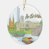 Ornement Rond En Céramique Ho Chi Minh (Gauche)