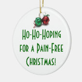 Ornement Rond En Céramique Ho-Ho-Espérance… (Gauche)