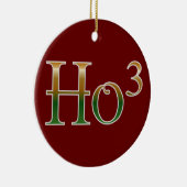 Ornement Rond En Céramique Ho ho ho ? (Droite)