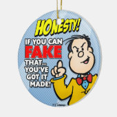 Ornement Rond En Céramique honnêteté (Gauche)